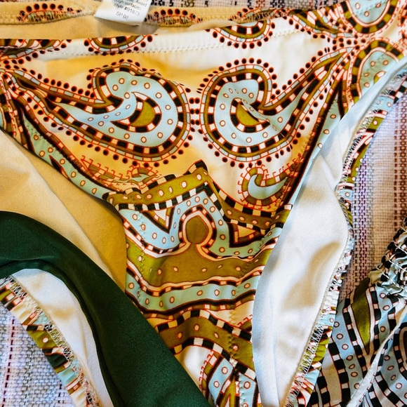 J.Crew Vintage Paisley 3pc Set size Small (Cover up large) - Picture 7 of 12